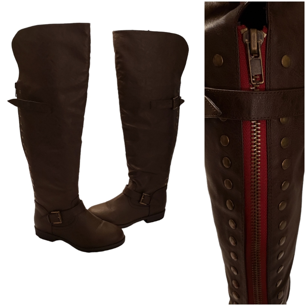 Tall boots WITH CELL PHONE POCKET and boot shapers